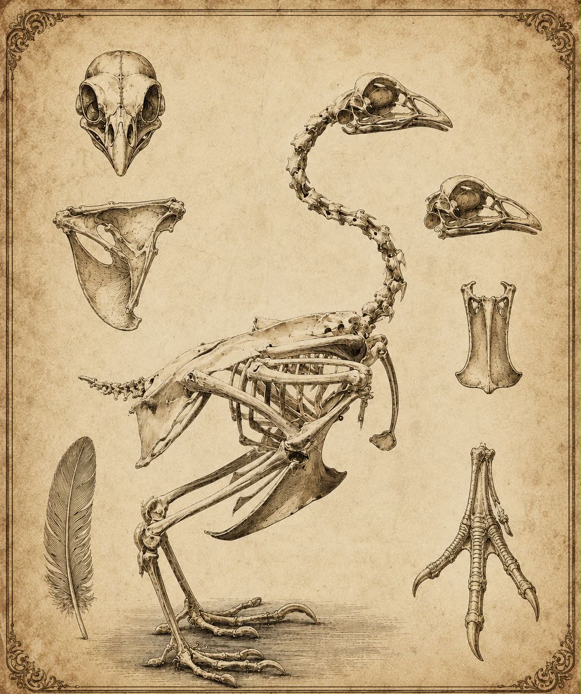 Gallus Anatomy Skeleton                                                                                                                                                                                                                                   