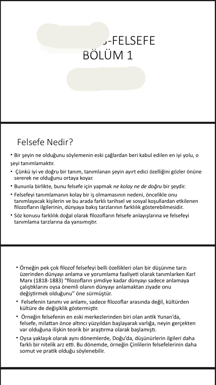 FELSEFEYE GİRİŞ                                                                                                                                                                                                                                           
